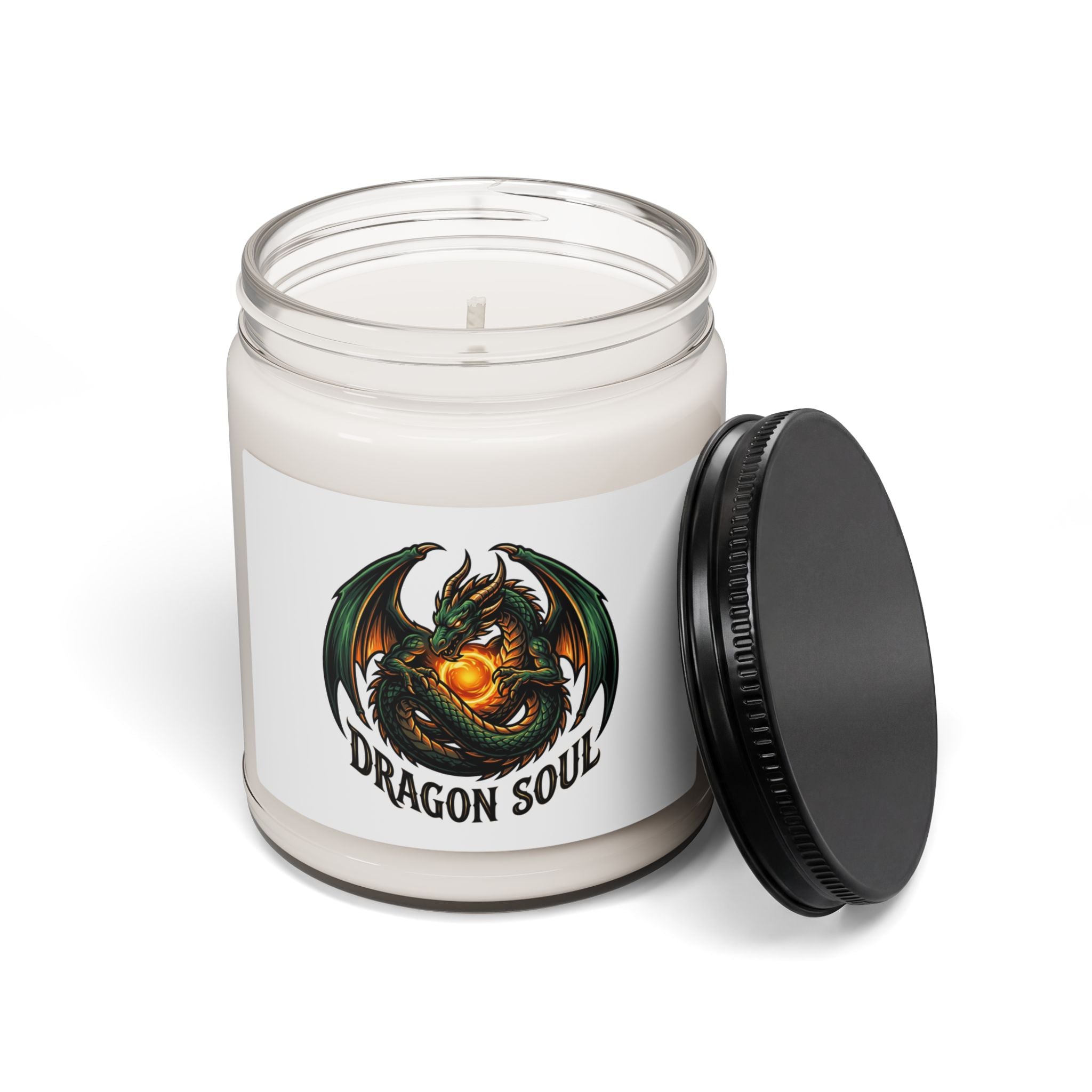 Dragon Soul Candle, soy jar candle | fantasy art, dark academia