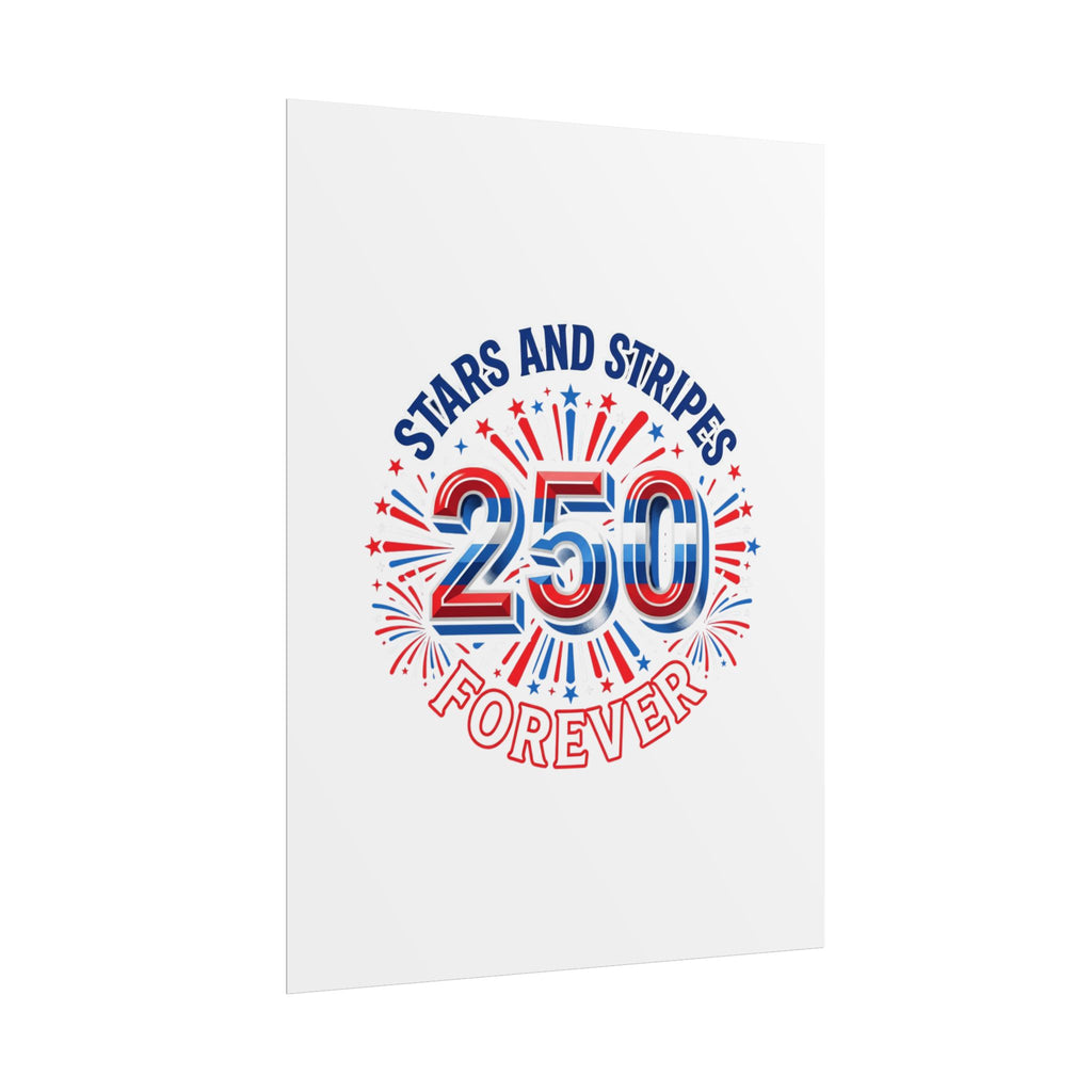 4th of July Stars & Stripes Rolled Poster — Independence Day Wall Art