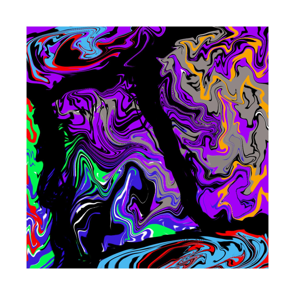 Psychedelic Marble Swirl Posters | Abstract Colorful Fluid Art Print