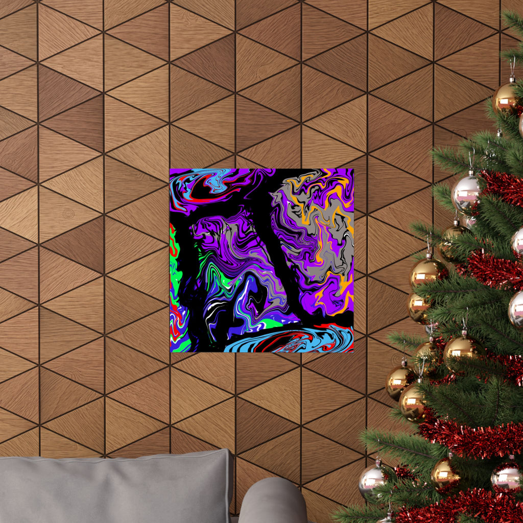 Psychedelic Marble Swirl Posters | Abstract Colorful Fluid Art Print