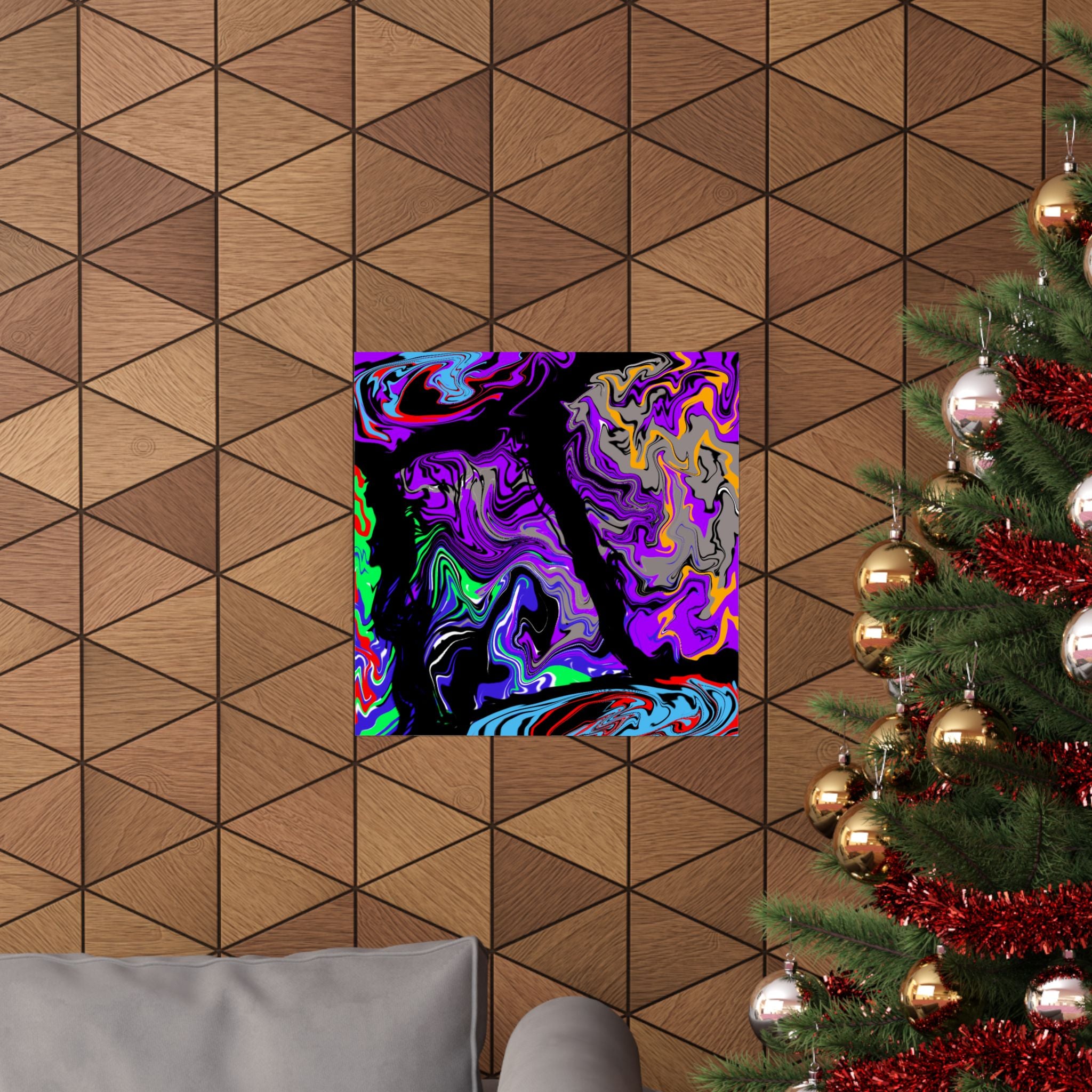 Psychedelic Marble Swirl Posters | Abstract Colorful Fluid Art Print
