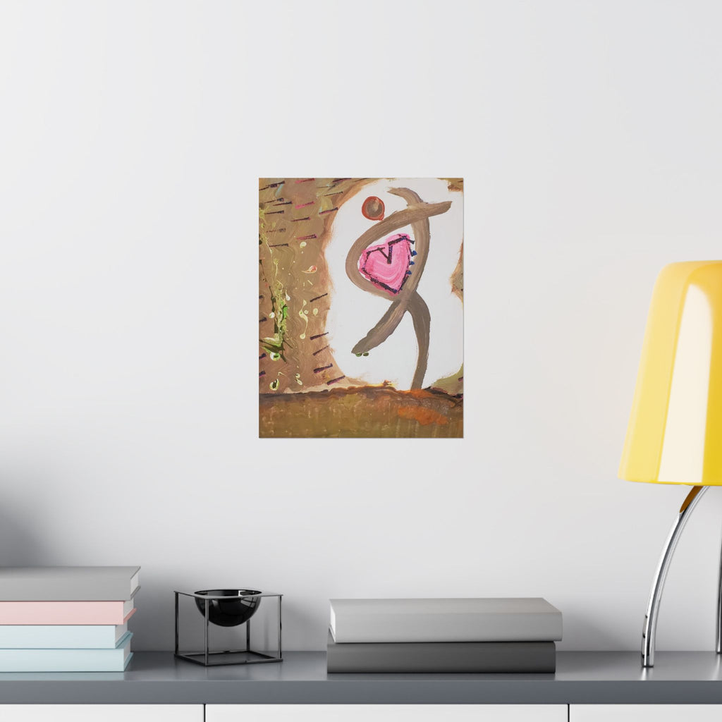 Tiny Dancer Matte Vertical Poster | Ballerina Illustration, Minimal Wall Art