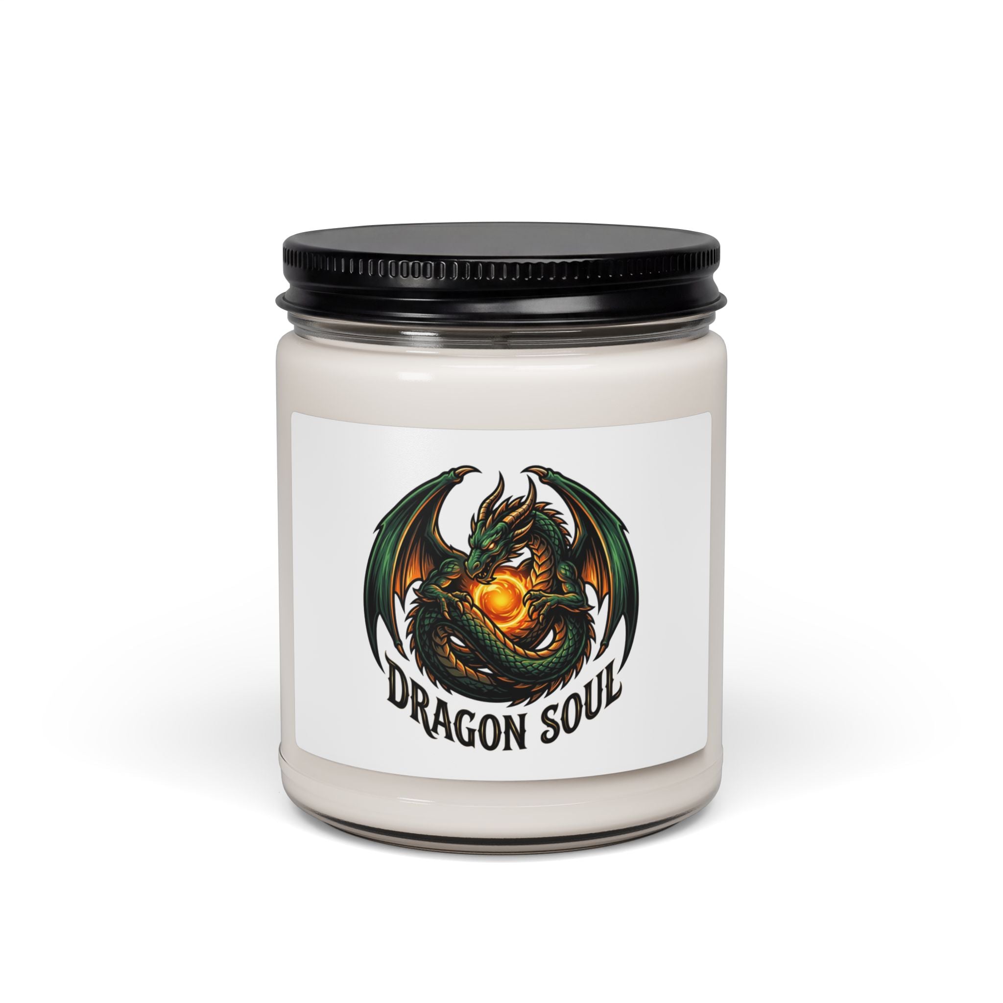 Dragon Soul Candle, soy jar candle | fantasy art, dark academia