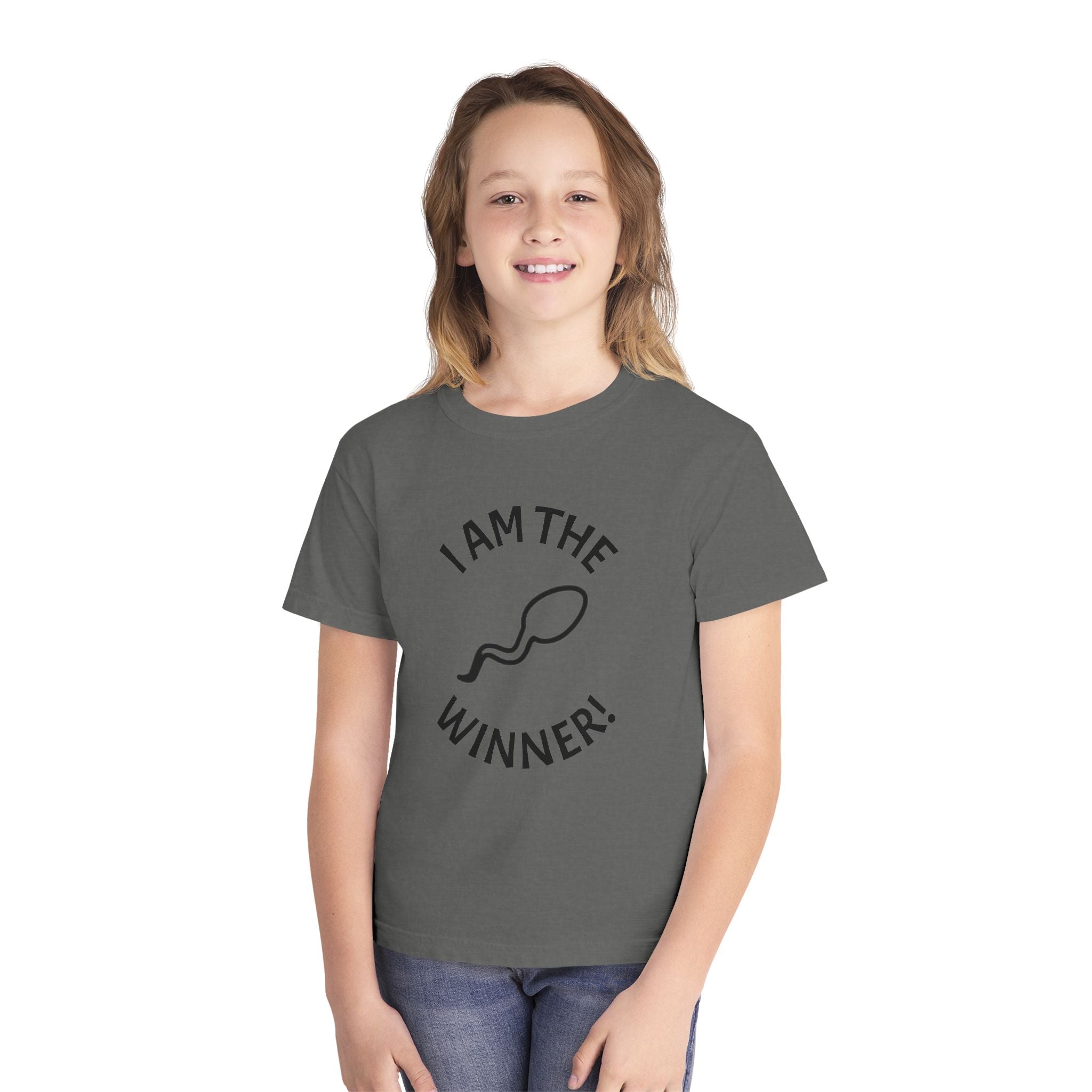 Youth Tee — "I Am The Winner!" Motivational Kids T-Shirt