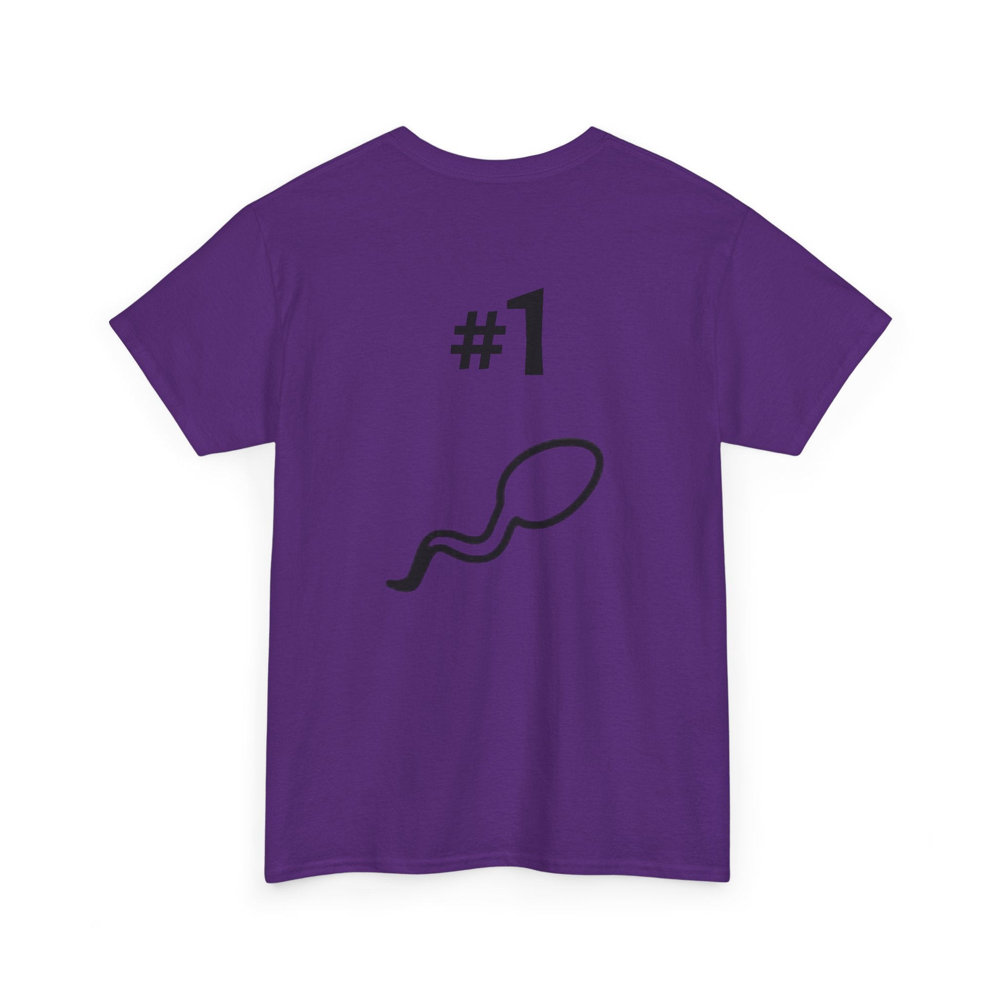 Father of a Champion T-Shirt — Funny #1 Dad Tee with Sperm Graphic