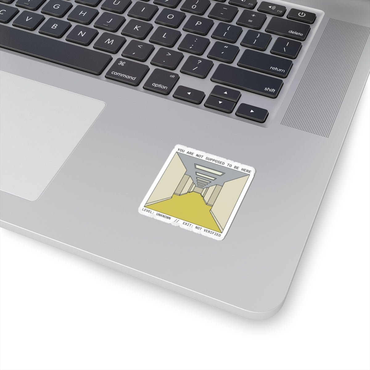 Backroom Kiss-Cut Sticker — Retro Neon Logo Sticker