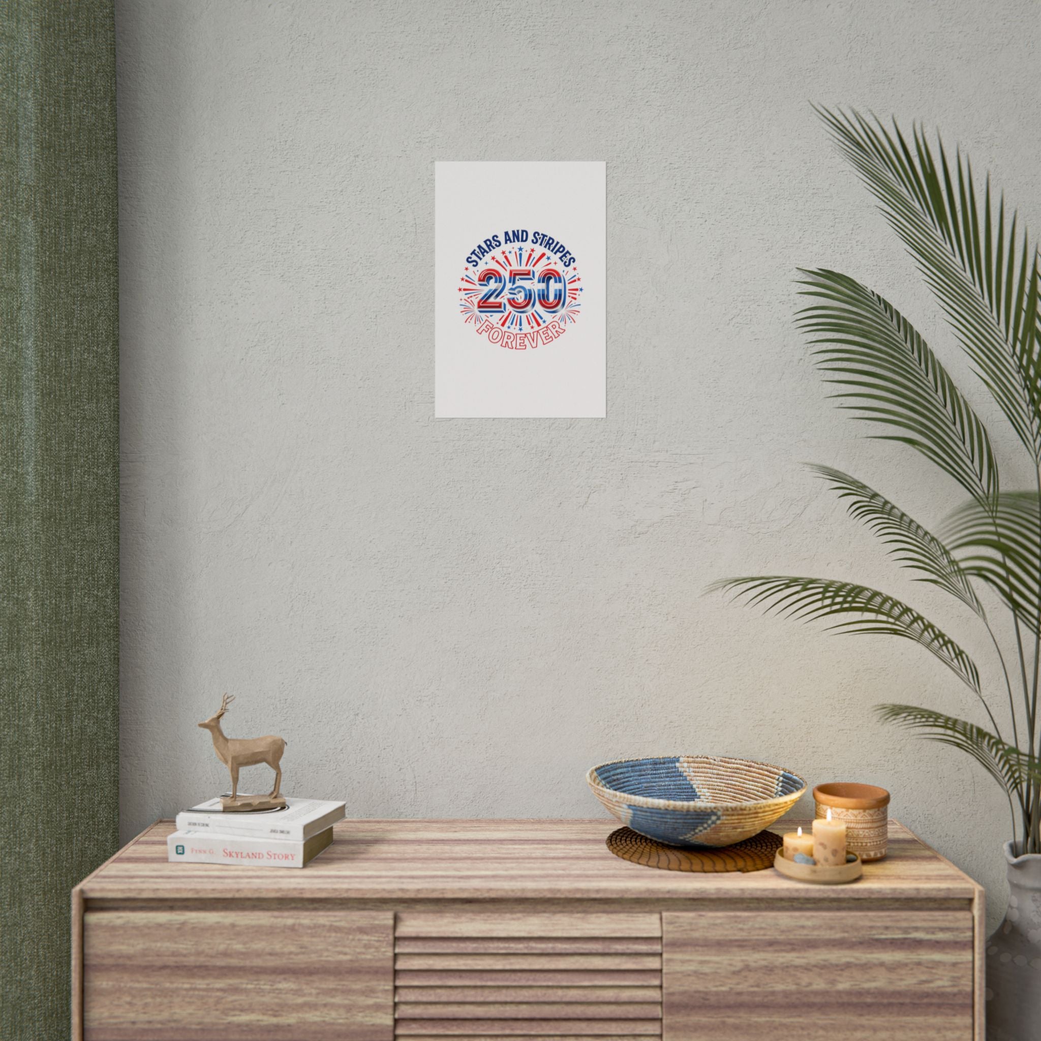 4th of July Stars & Stripes Rolled Poster — Independence Day Wall Art