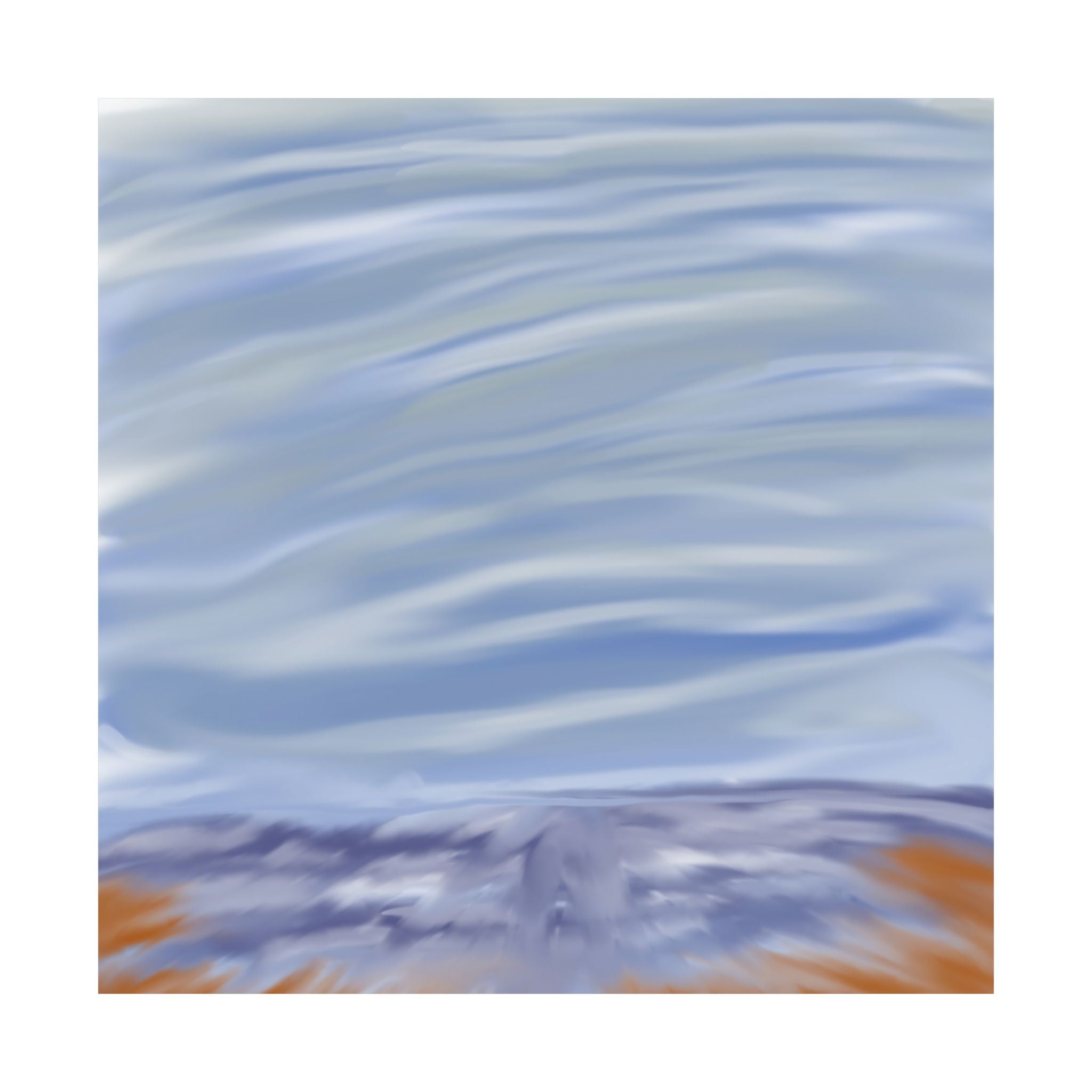Stormy Beach Matte Vertical Poster | Coastal Wave Landscape