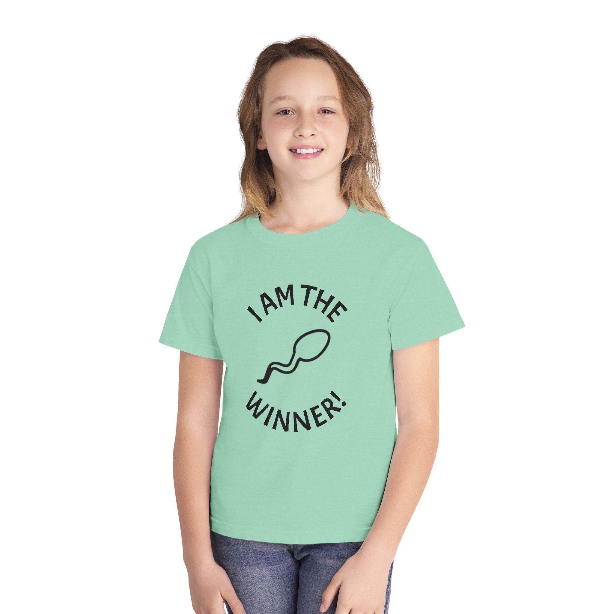 Youth Tee — "I Am The Winner!" Motivational Kids T-Shirt
