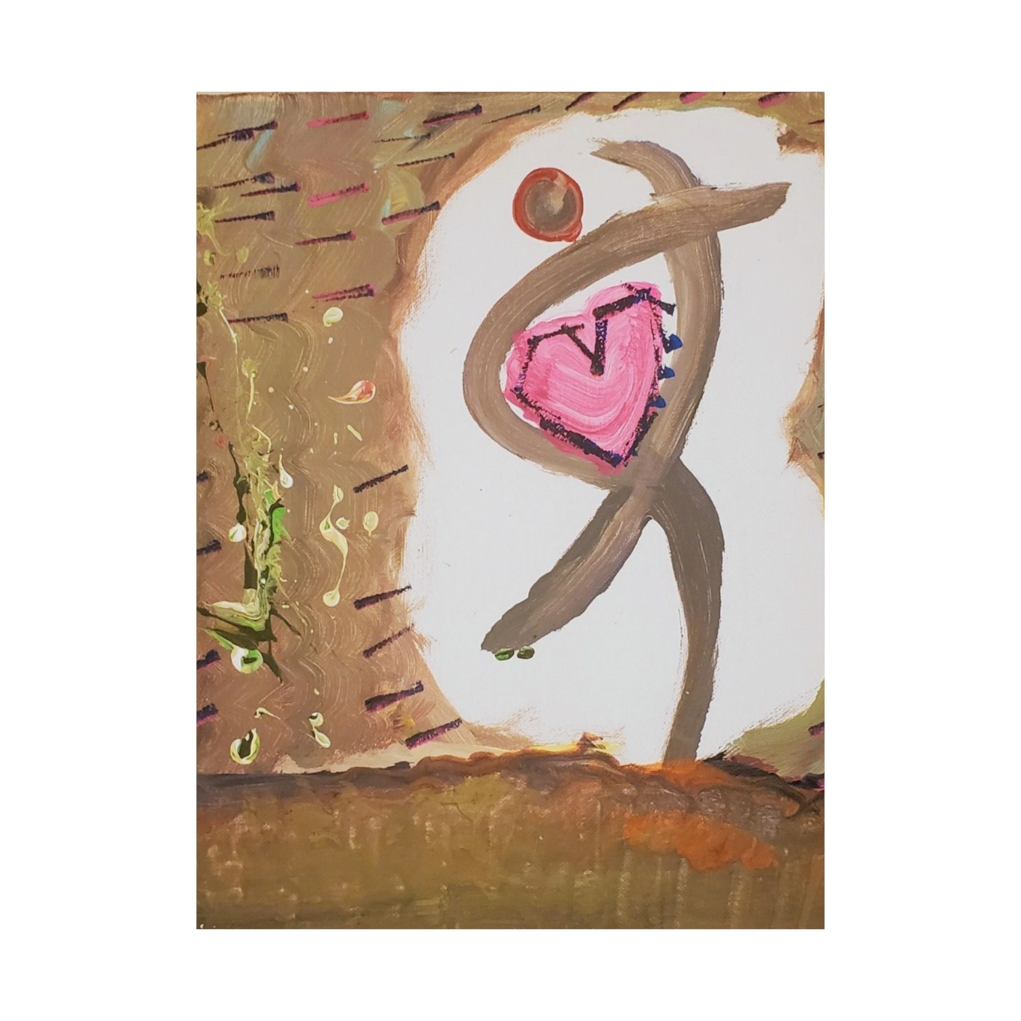 Tiny Dancer Matte Vertical Poster | Ballerina Illustration, Minimal Wall Art