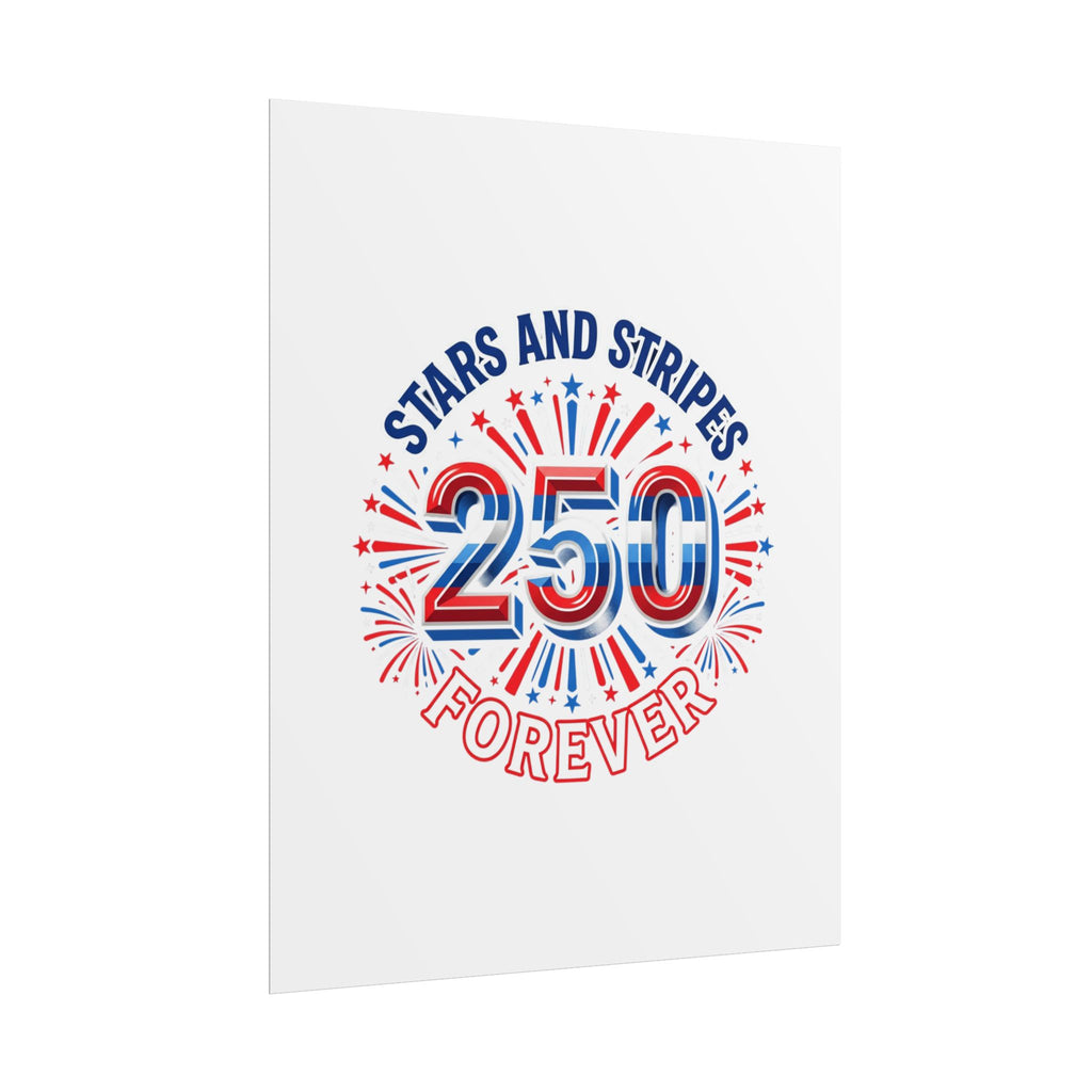 4th of July Stars & Stripes Rolled Poster — Independence Day Wall Art