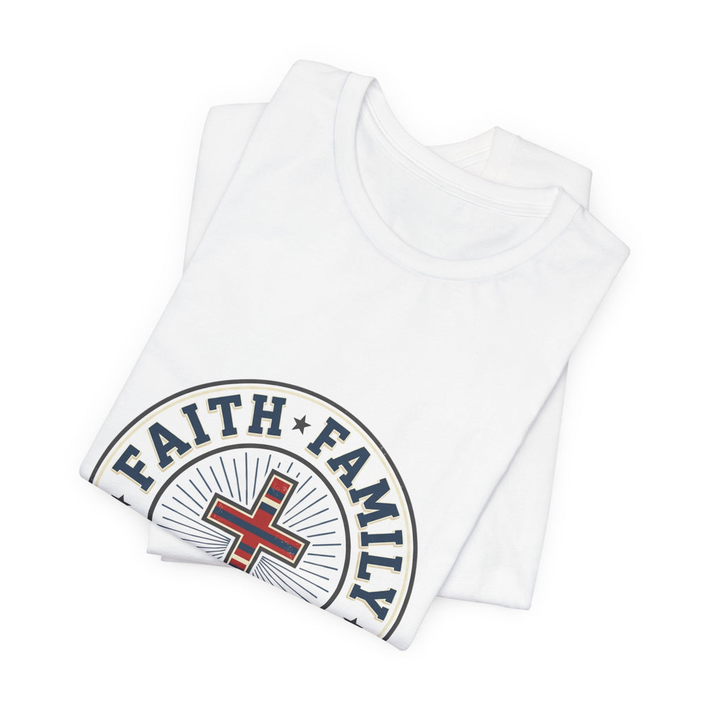 Faith • Family • Freedom Tee | Patriotic Vintage Americana July 4th