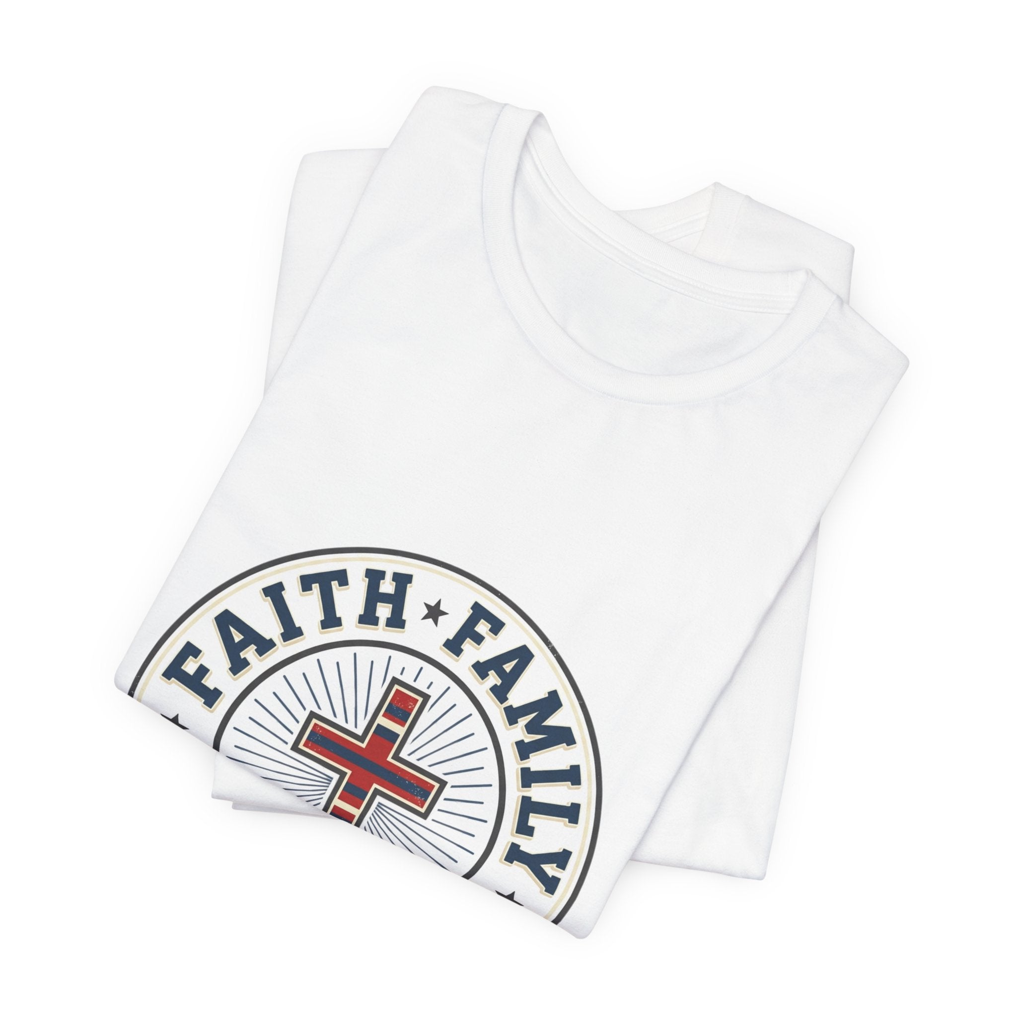 Faith • Family • Freedom Tee | Patriotic Vintage Americana July 4th