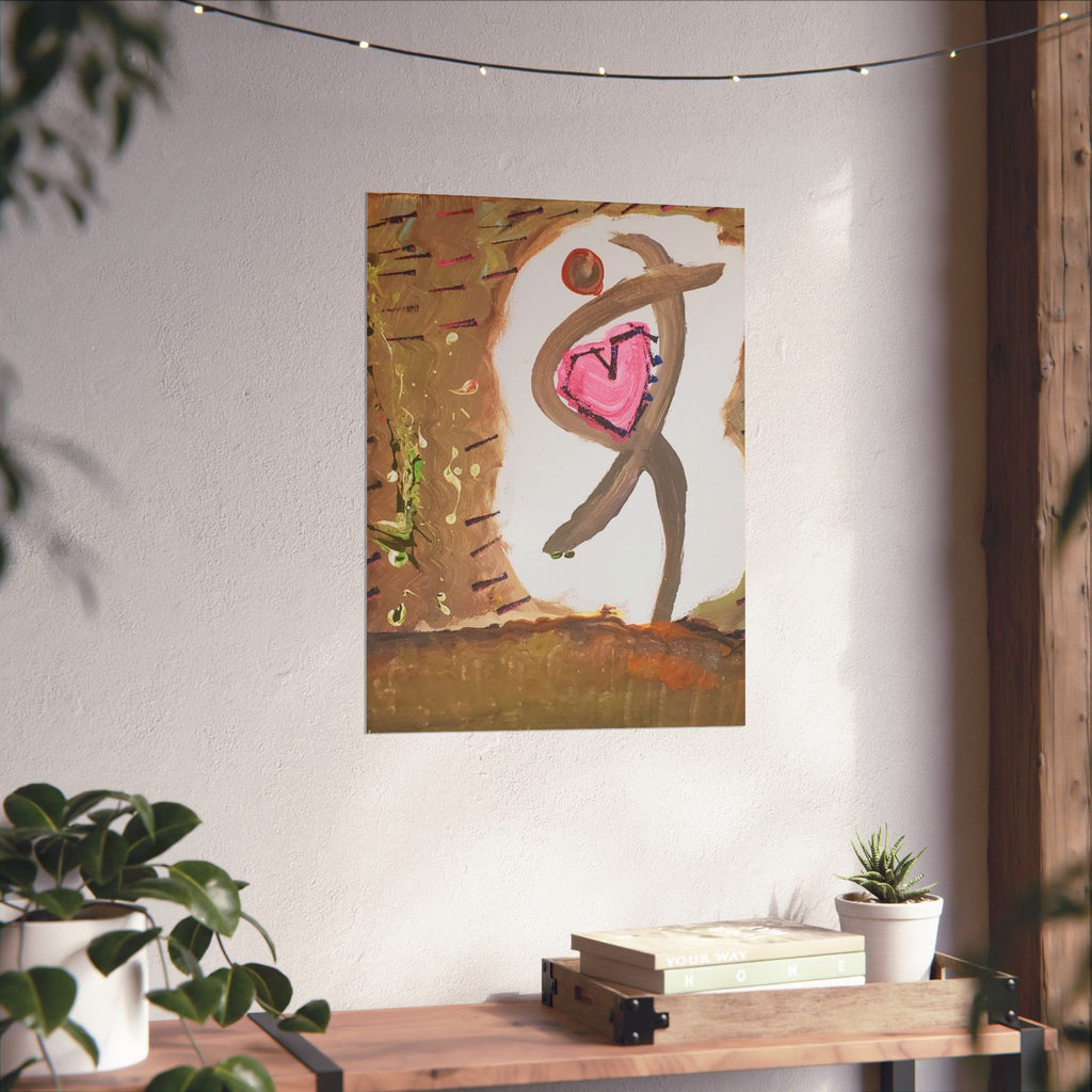 Tiny Dancer Matte Vertical Poster | Ballerina Illustration, Minimal Wall Art