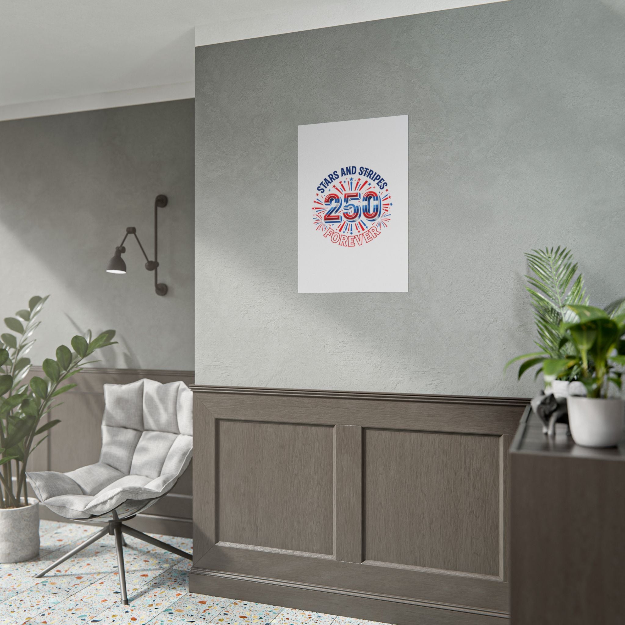 4th of July Stars & Stripes Rolled Poster — Independence Day Wall Art
