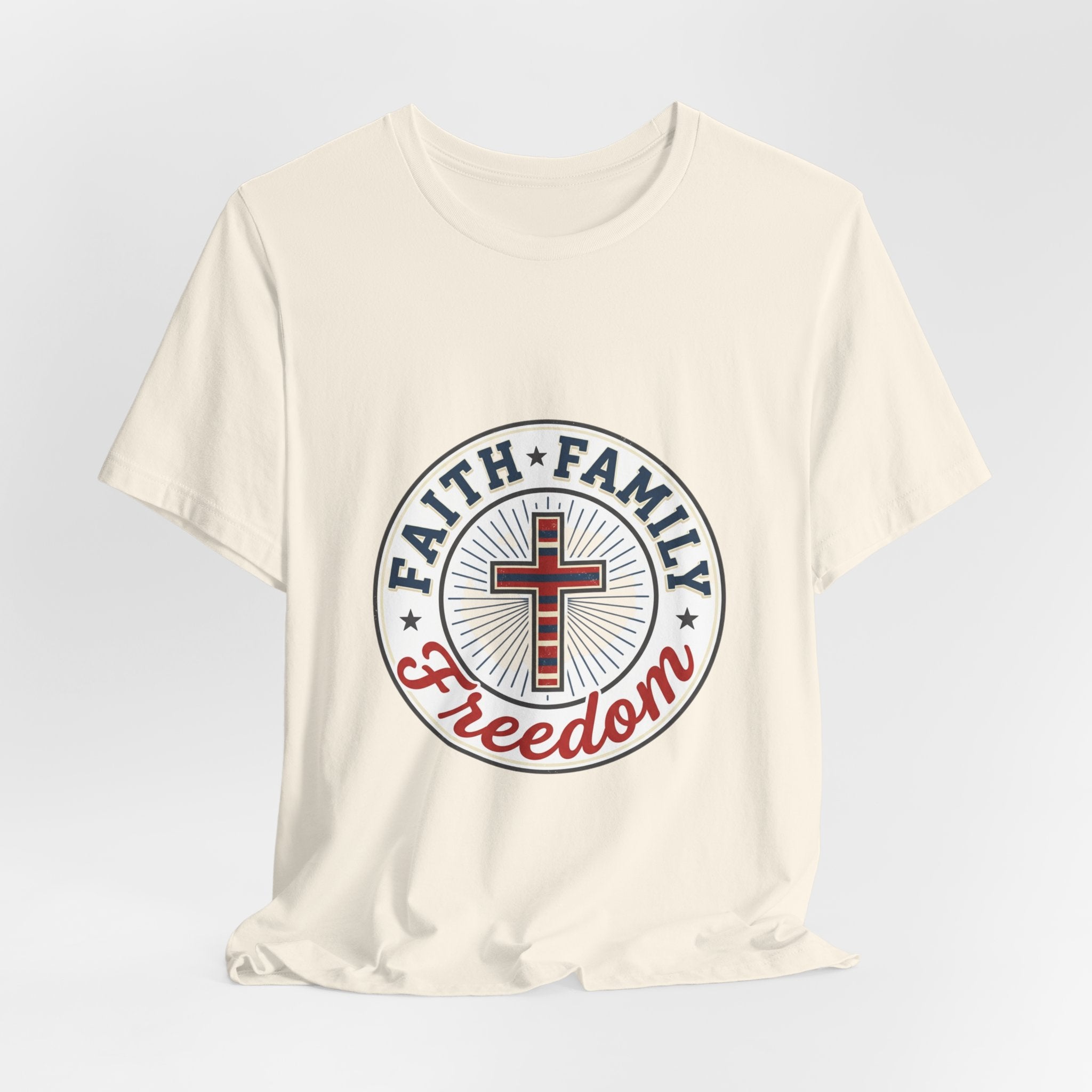 Faith • Family • Freedom Tee | Patriotic Vintage Americana July 4th