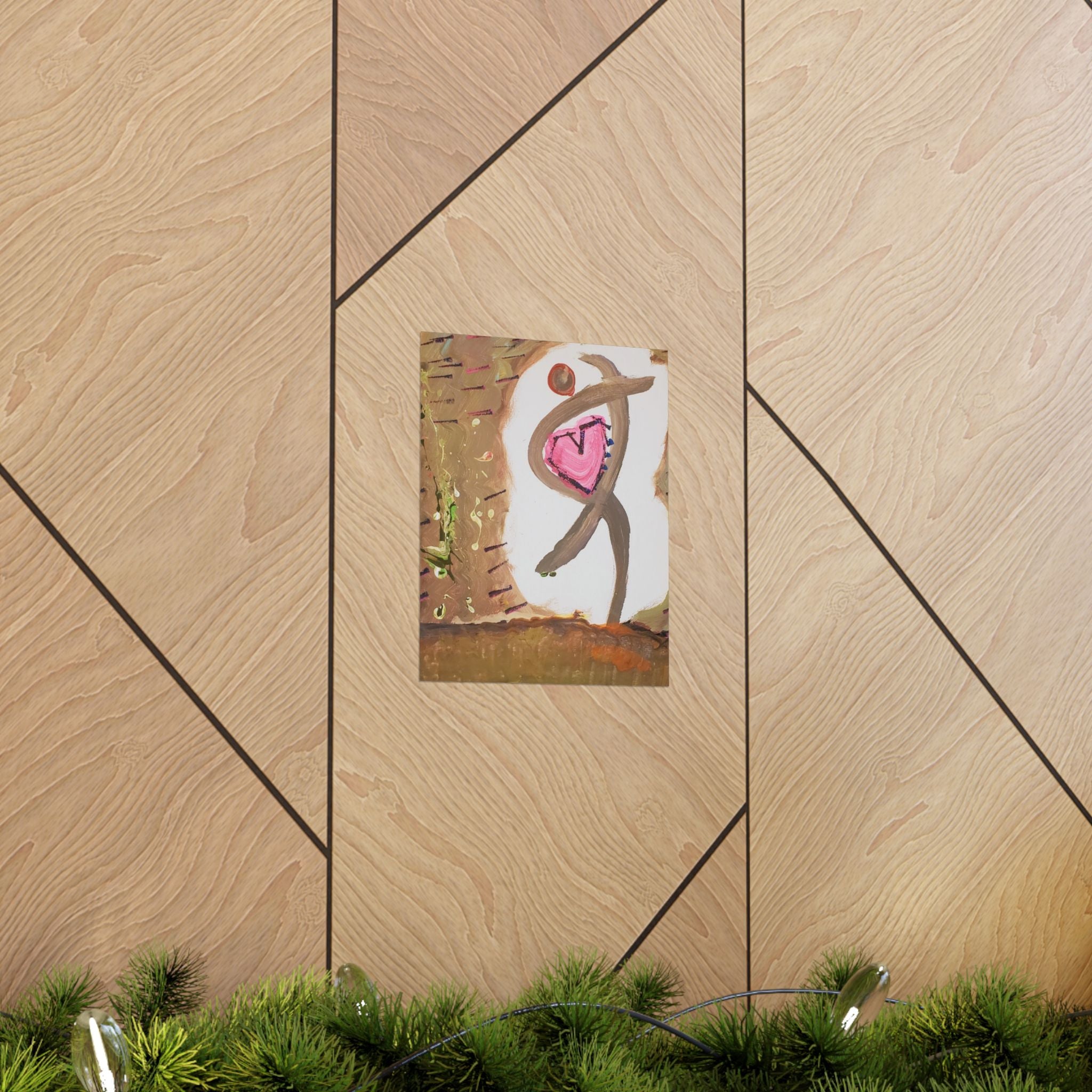 Tiny Dancer Matte Vertical Poster | Ballerina Illustration, Minimal Wall Art