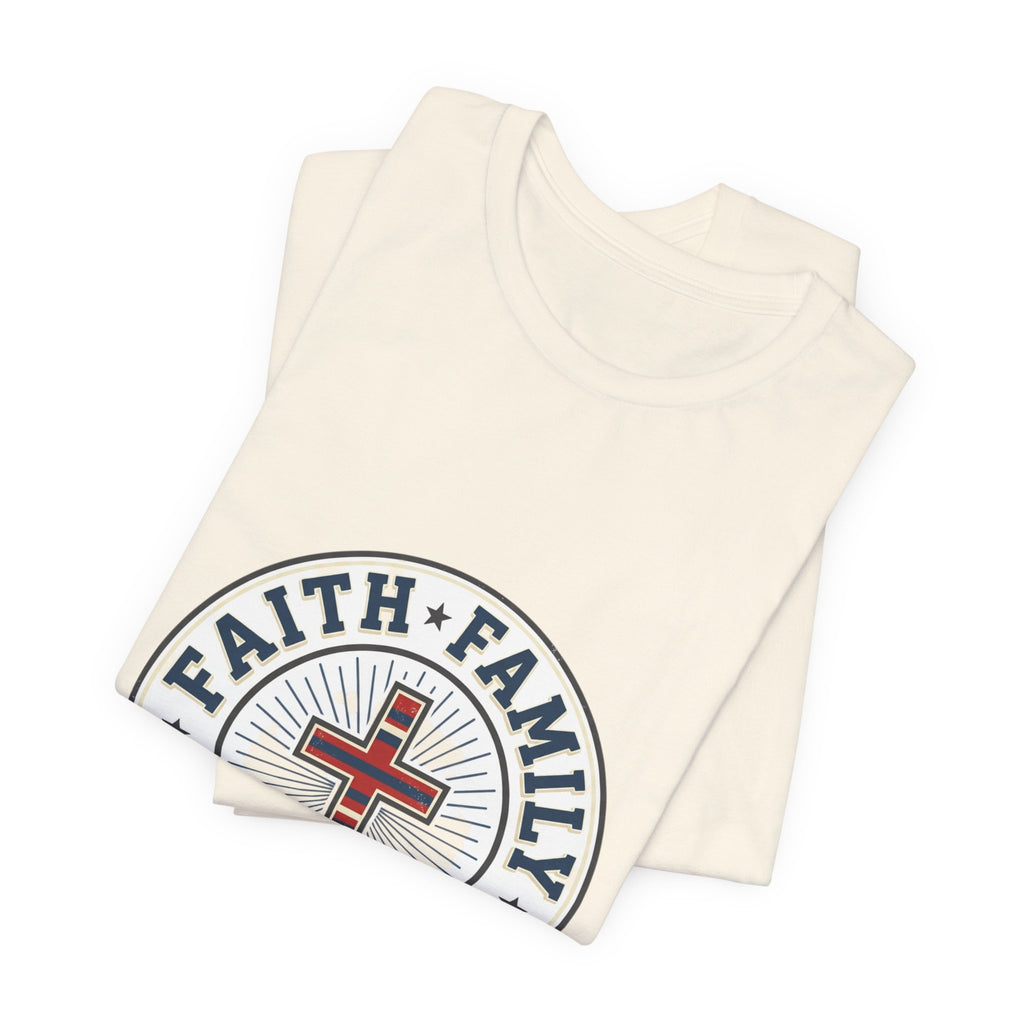 Faith • Family • Freedom Tee | Patriotic Vintage Americana July 4th