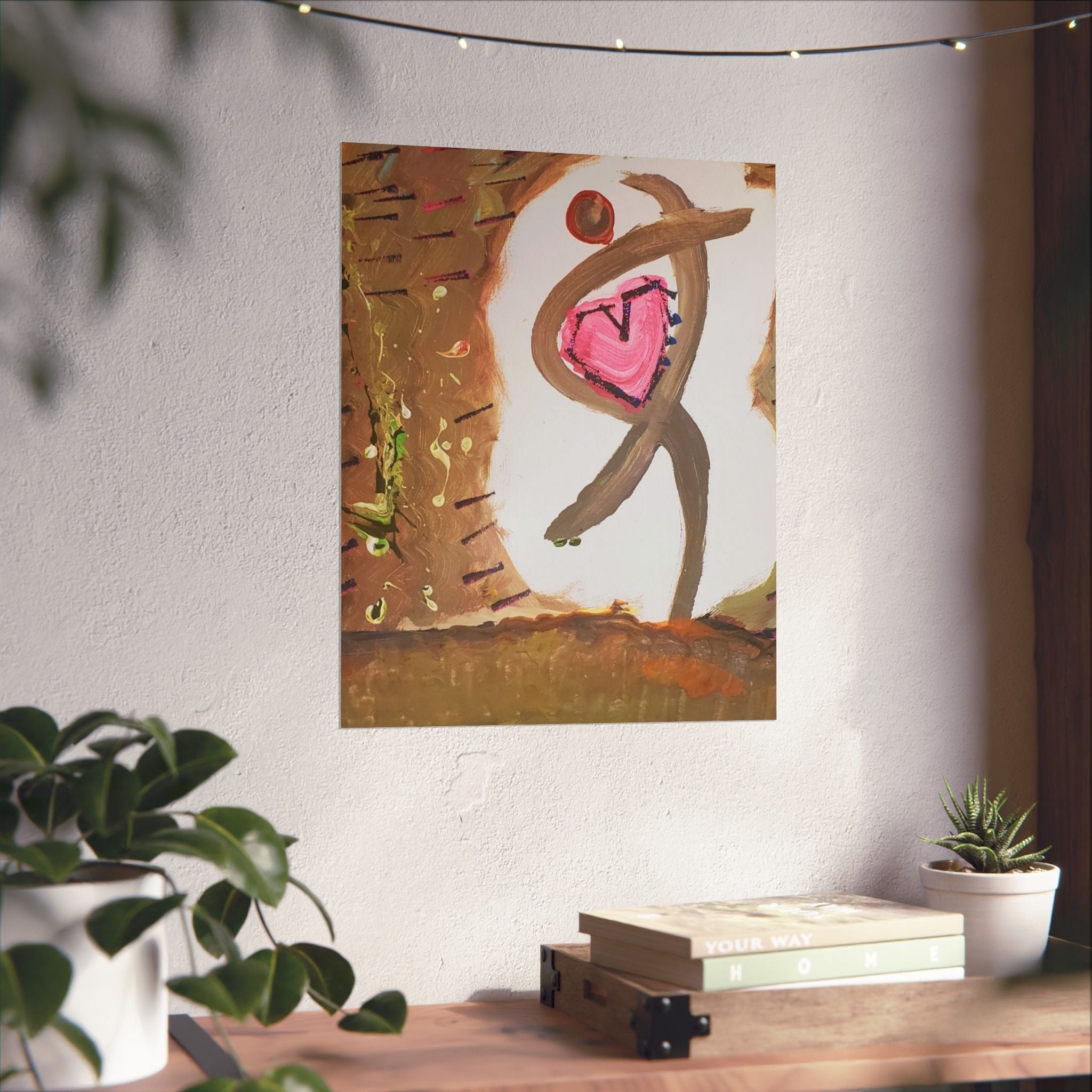 Tiny Dancer Matte Vertical Poster | Ballerina Illustration, Minimal Wall Art