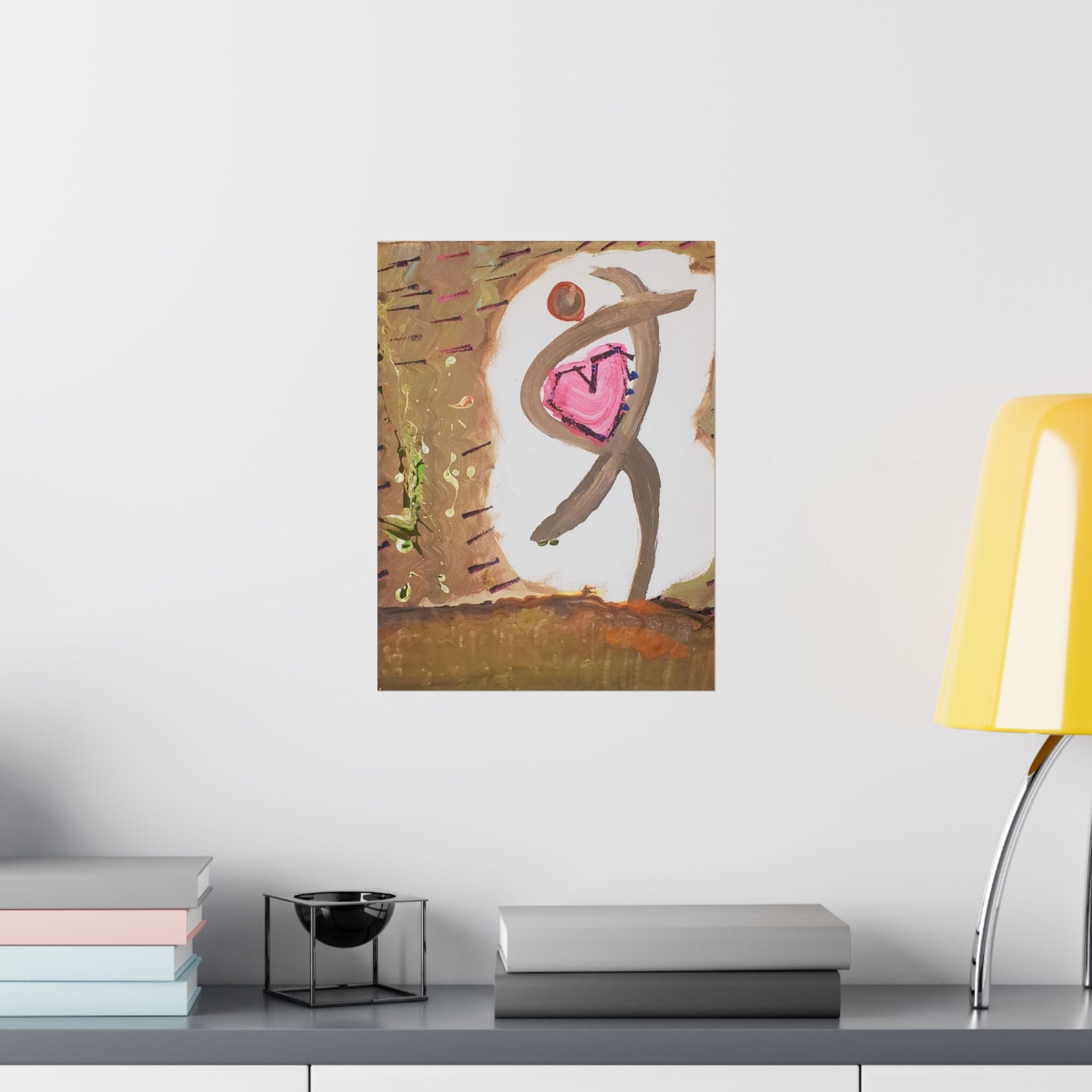 Tiny Dancer Matte Vertical Poster | Ballerina Illustration, Minimal Wall Art