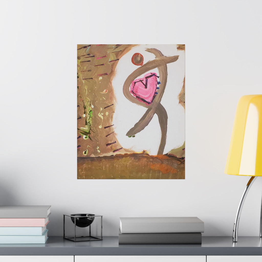 Tiny Dancer Matte Vertical Poster | Ballerina Illustration, Minimal Wall Art