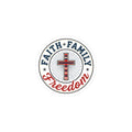 Faith • Family • Freedom Kiss-Cut Sticker | Faith-based Patriotic, Vintage Americana