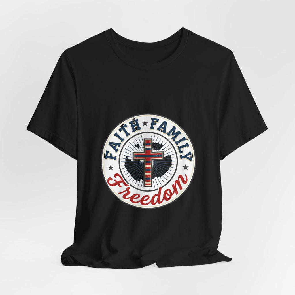 Faith • Family • Freedom Tee | Patriotic Vintage Americana July 4th