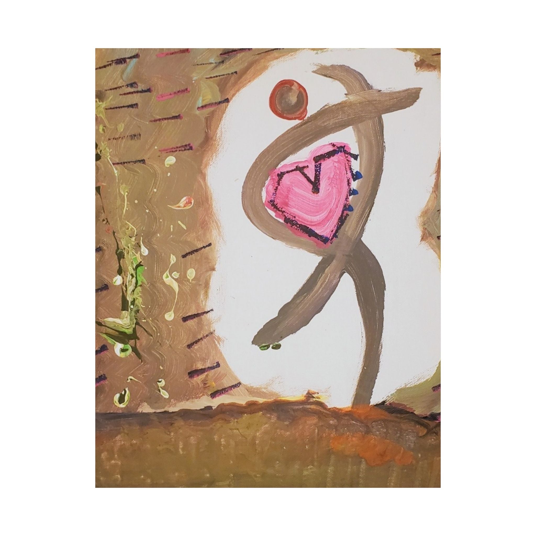 Tiny Dancer Matte Vertical Poster | Ballerina Illustration, Minimal Wall Art