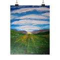 Mystical Field: Shadows from the Sky| Sky Silhouette Wall Art