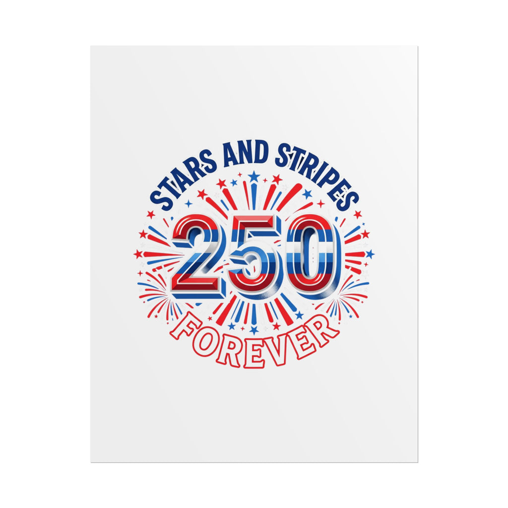 4th of July Stars & Stripes Rolled Poster — Independence Day Wall Art