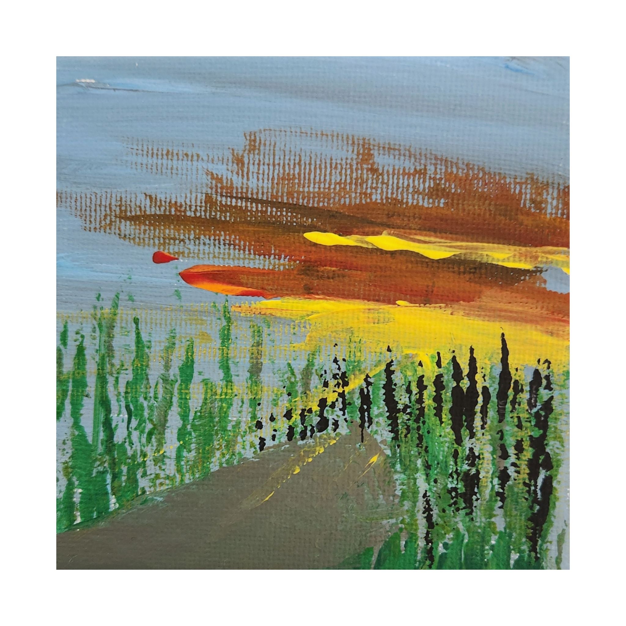 Sunset Clouds Poster | Matte Vertical Wall Art