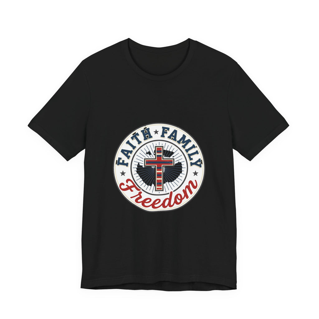 Faith • Family • Freedom Tee | Patriotic Vintage Americana July 4th