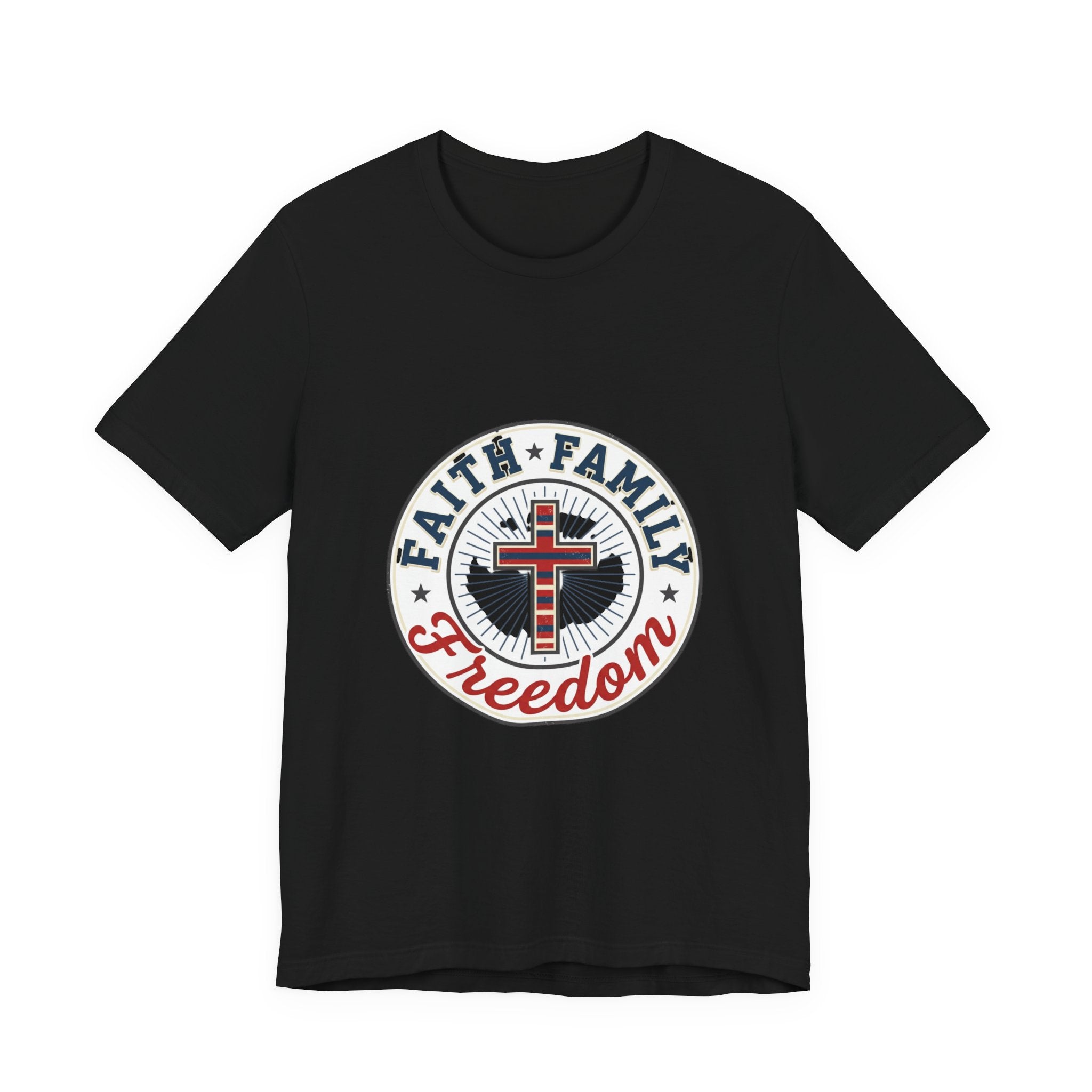 Faith • Family • Freedom Tee | Patriotic Vintage Americana July 4th