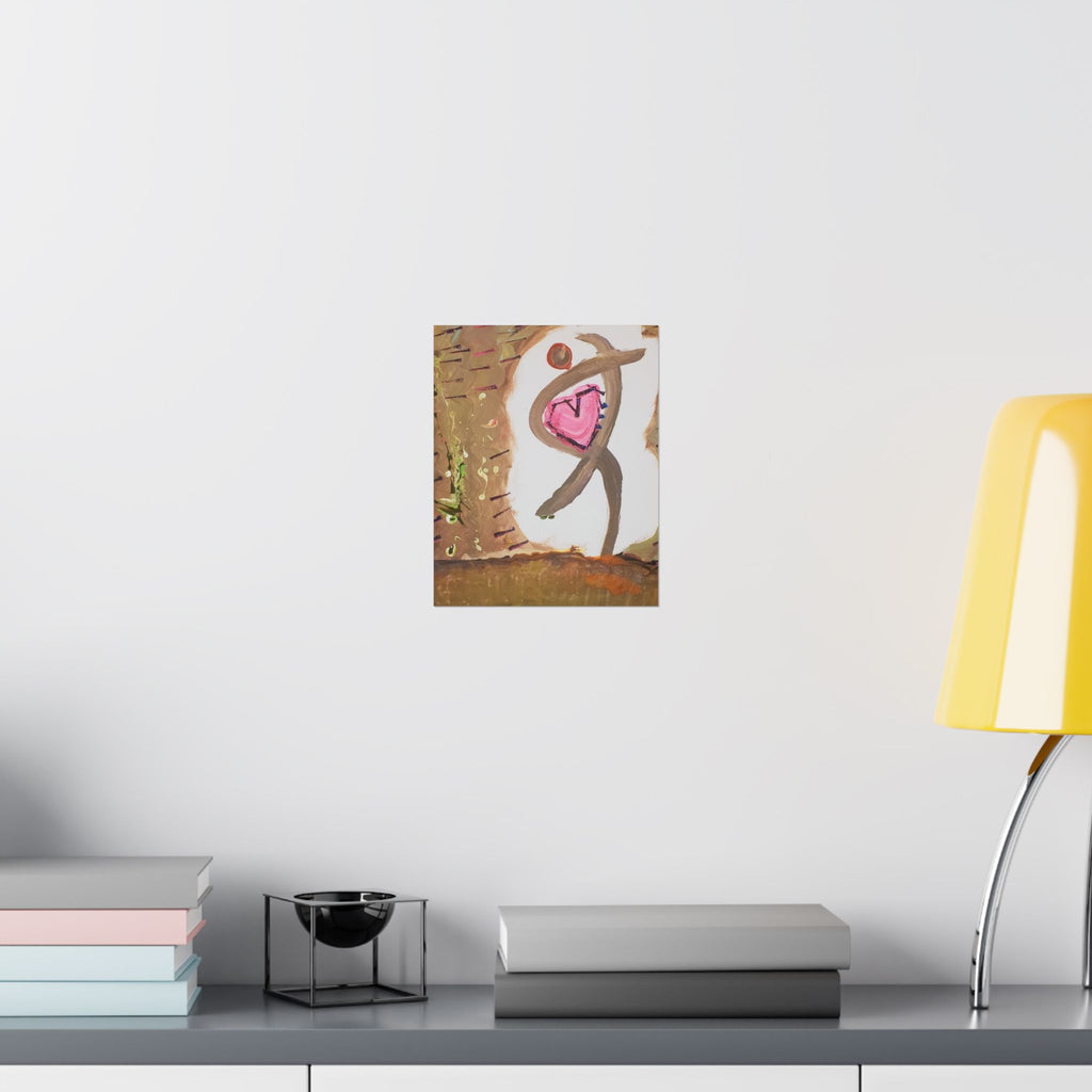Tiny Dancer Matte Vertical Poster | Ballerina Illustration, Minimal Wall Art