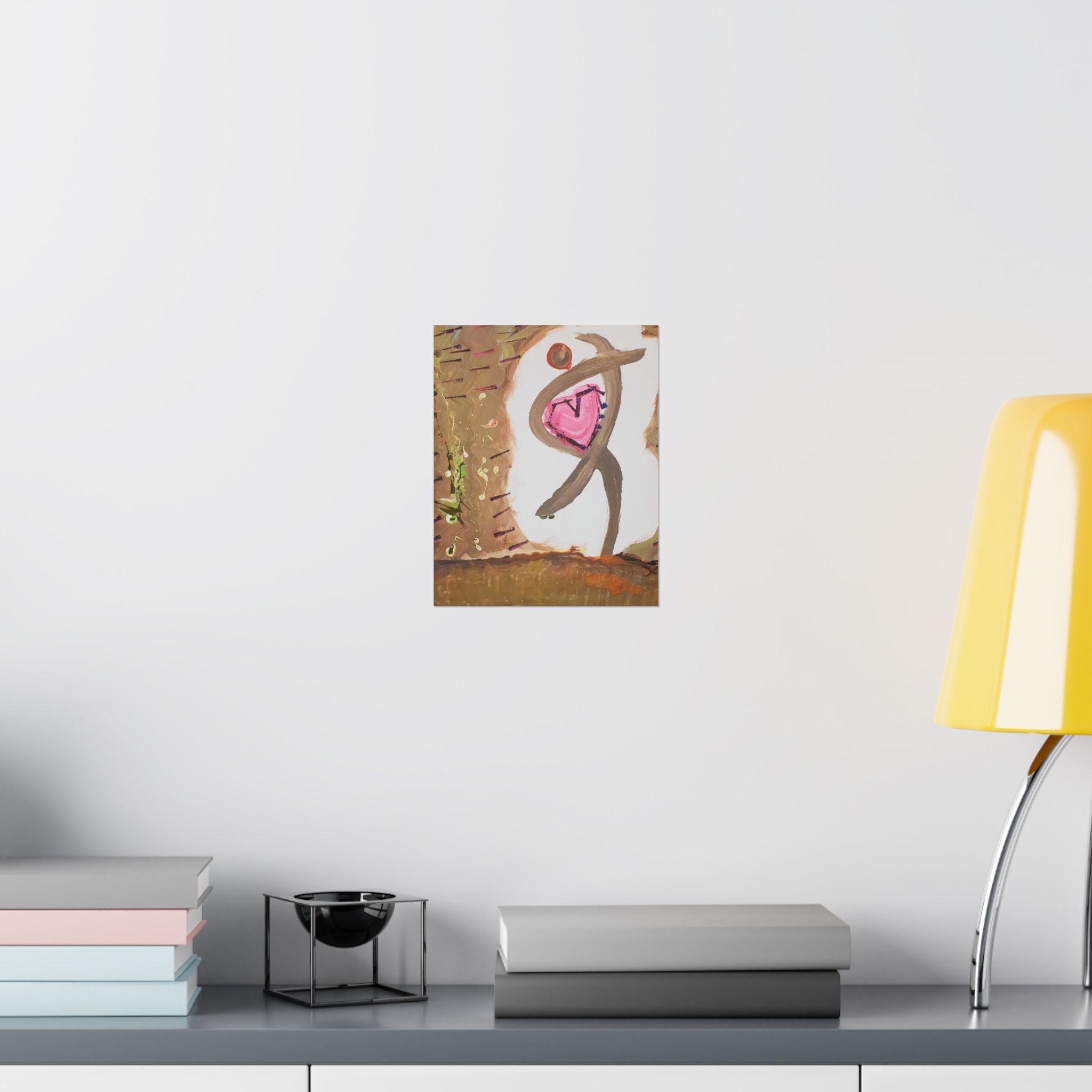Tiny Dancer Matte Vertical Poster | Ballerina Illustration, Minimal Wall Art