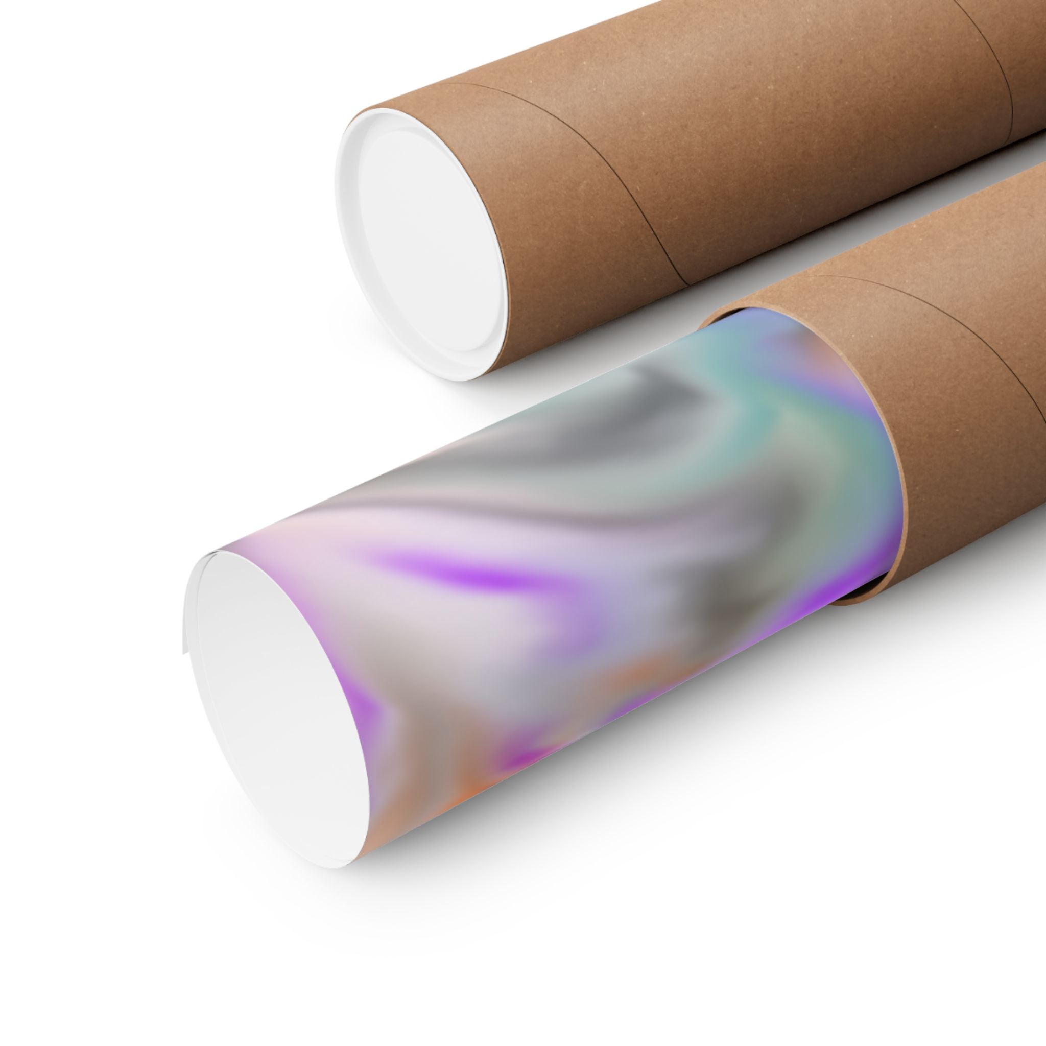 Marbled Wavy Print Matte Vertical Posters