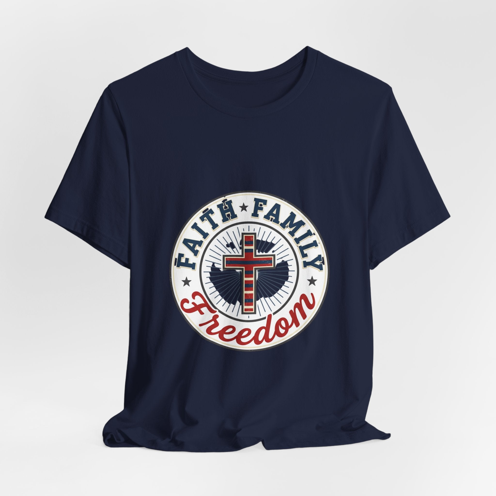 Faith • Family • Freedom Tee | Patriotic Vintage Americana July 4th