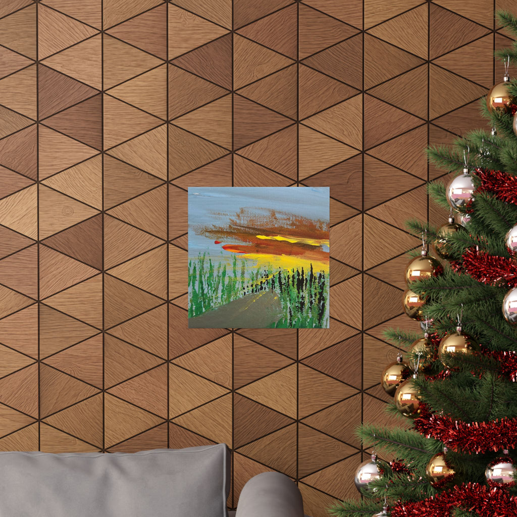 Sunset Clouds Poster | Matte Vertical Wall Art