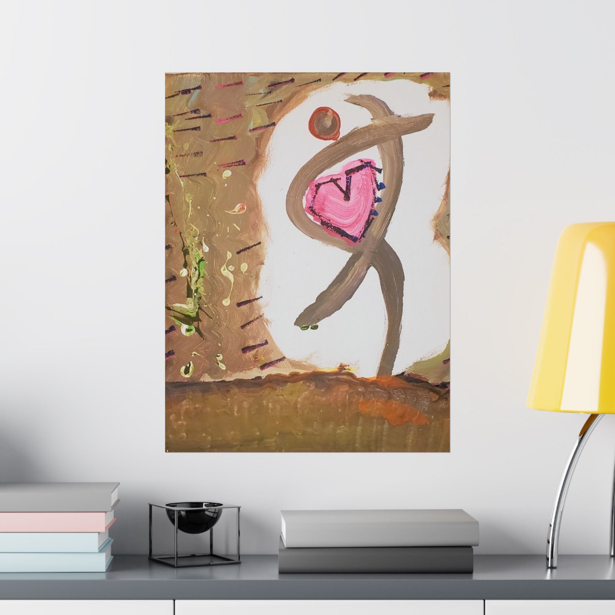 Tiny Dancer Matte Vertical Poster | Ballerina Illustration, Minimal Wall Art