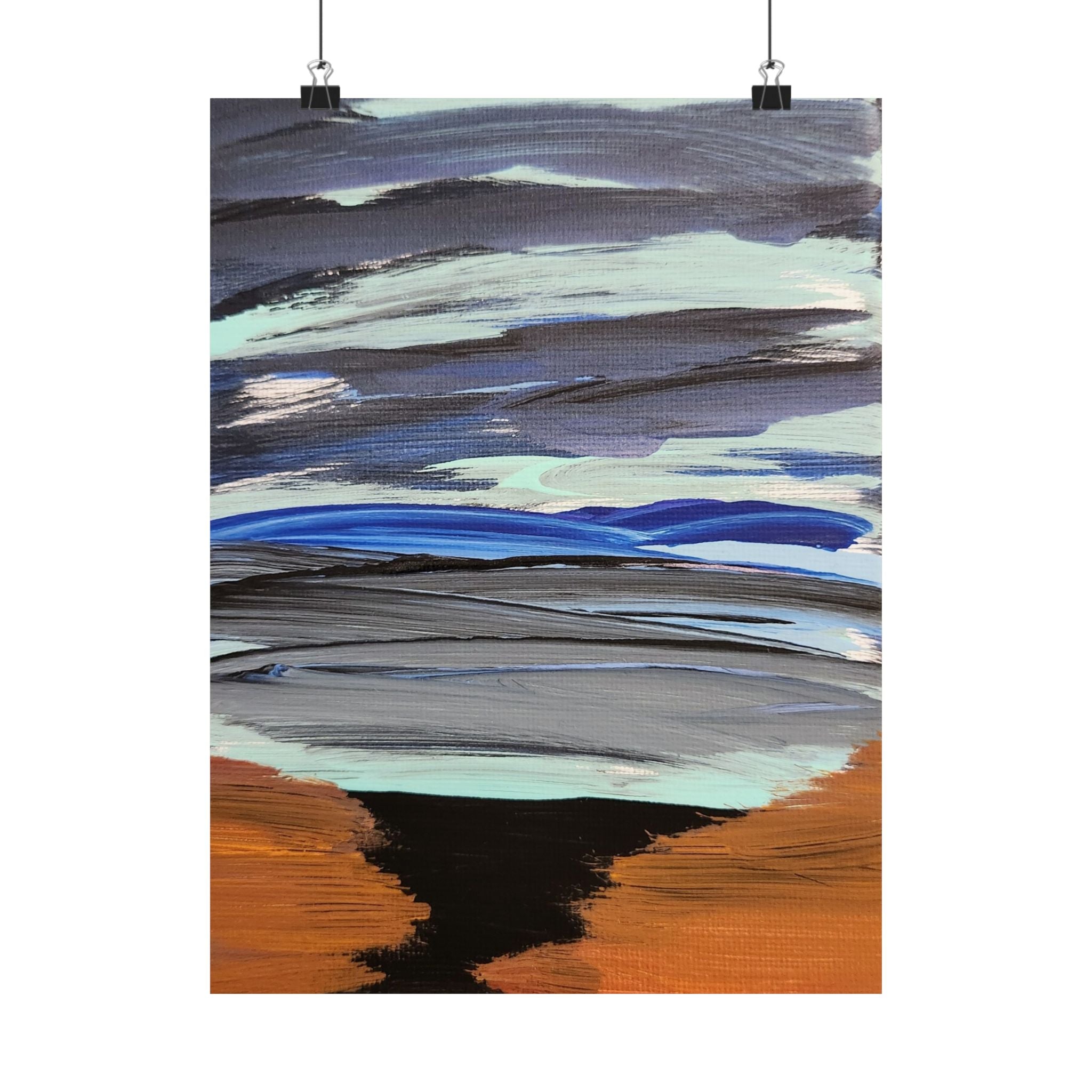 Seascape and Sky  original artwork| Coastal Wall Art, Ocean Landscape