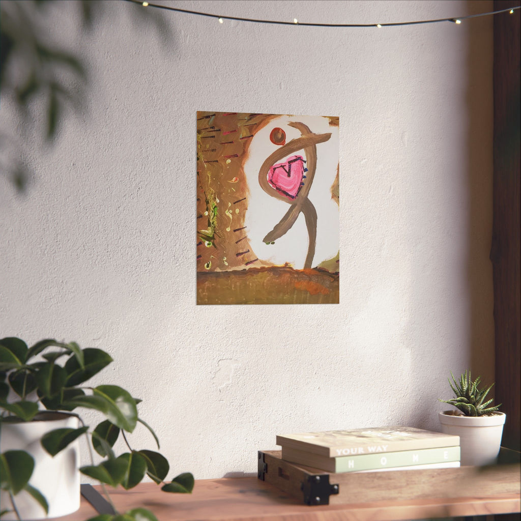 Tiny Dancer Matte Vertical Poster | Ballerina Illustration, Minimal Wall Art