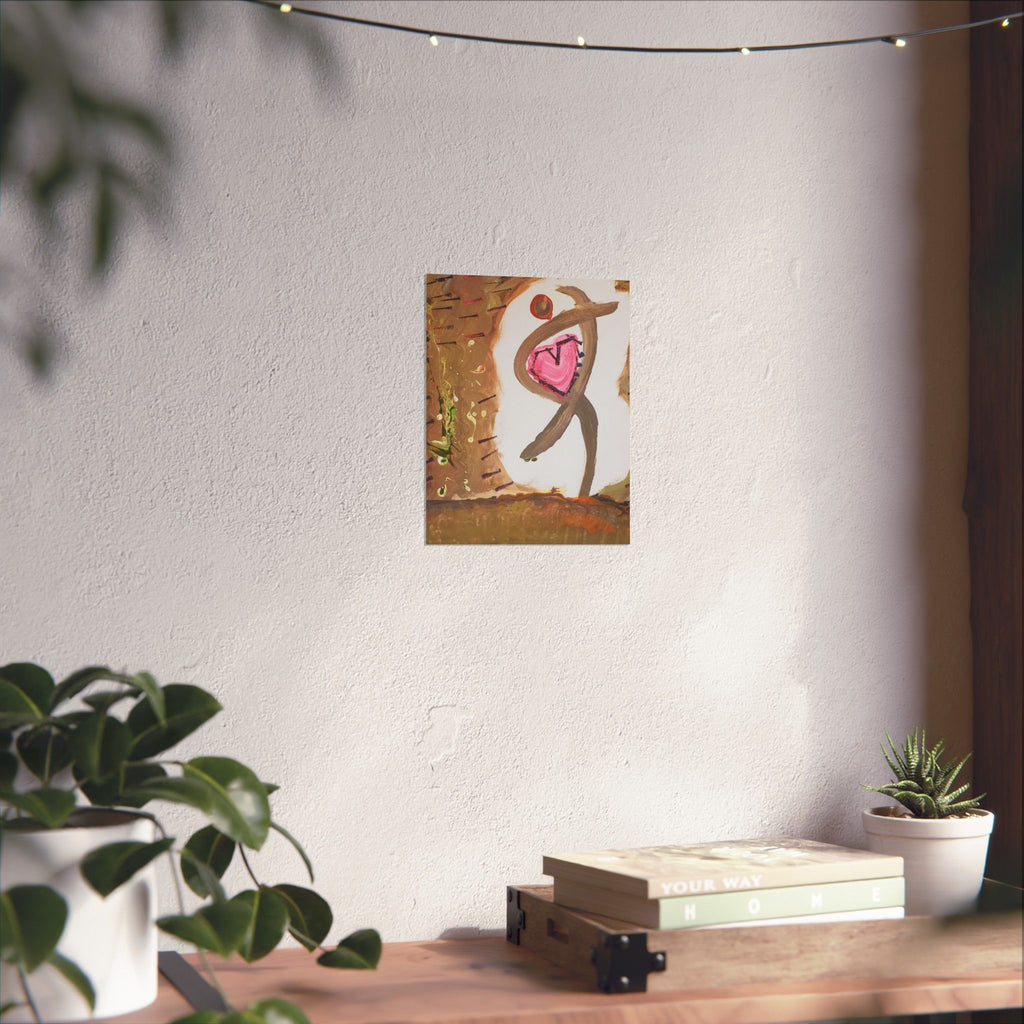 Tiny Dancer Matte Vertical Poster | Ballerina Illustration, Minimal Wall Art