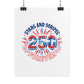 4th of July Stars & Stripes Rolled Poster — Independence Day Wall Art