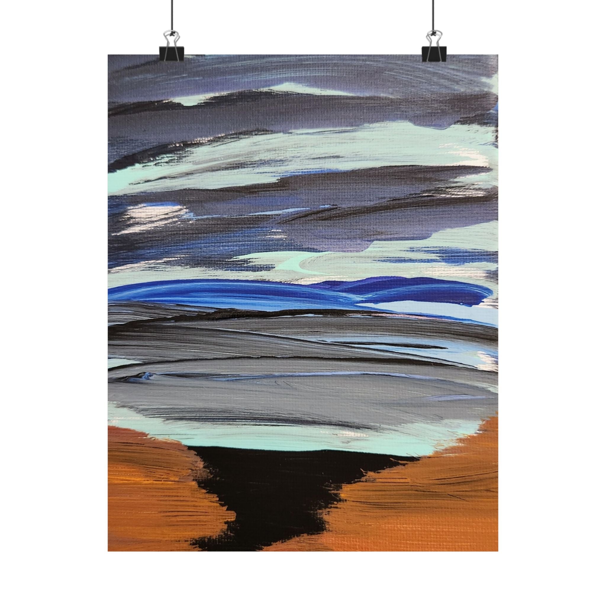 Seascape and Sky  original artwork| Coastal Wall Art, Ocean Landscape