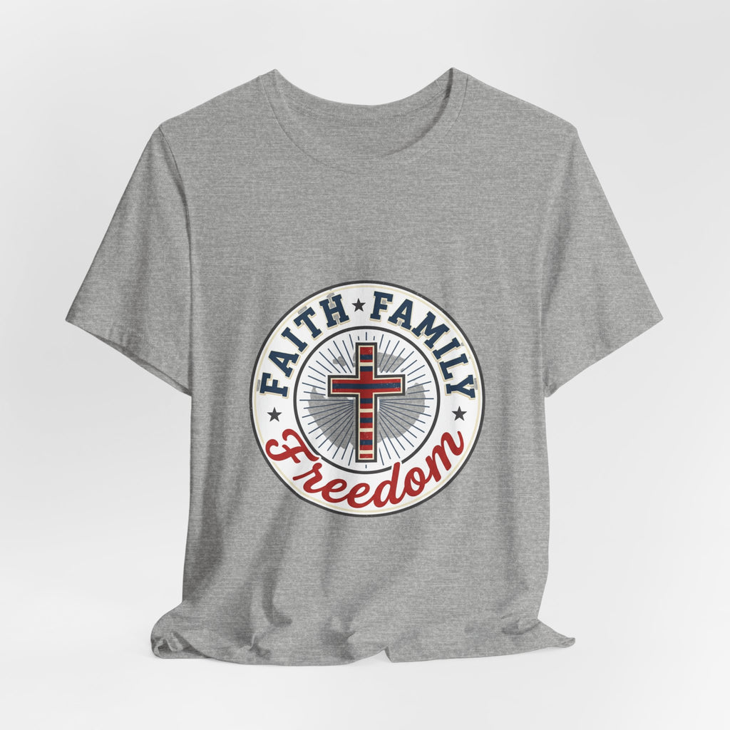 Faith • Family • Freedom Tee | Patriotic Vintage Americana July 4th