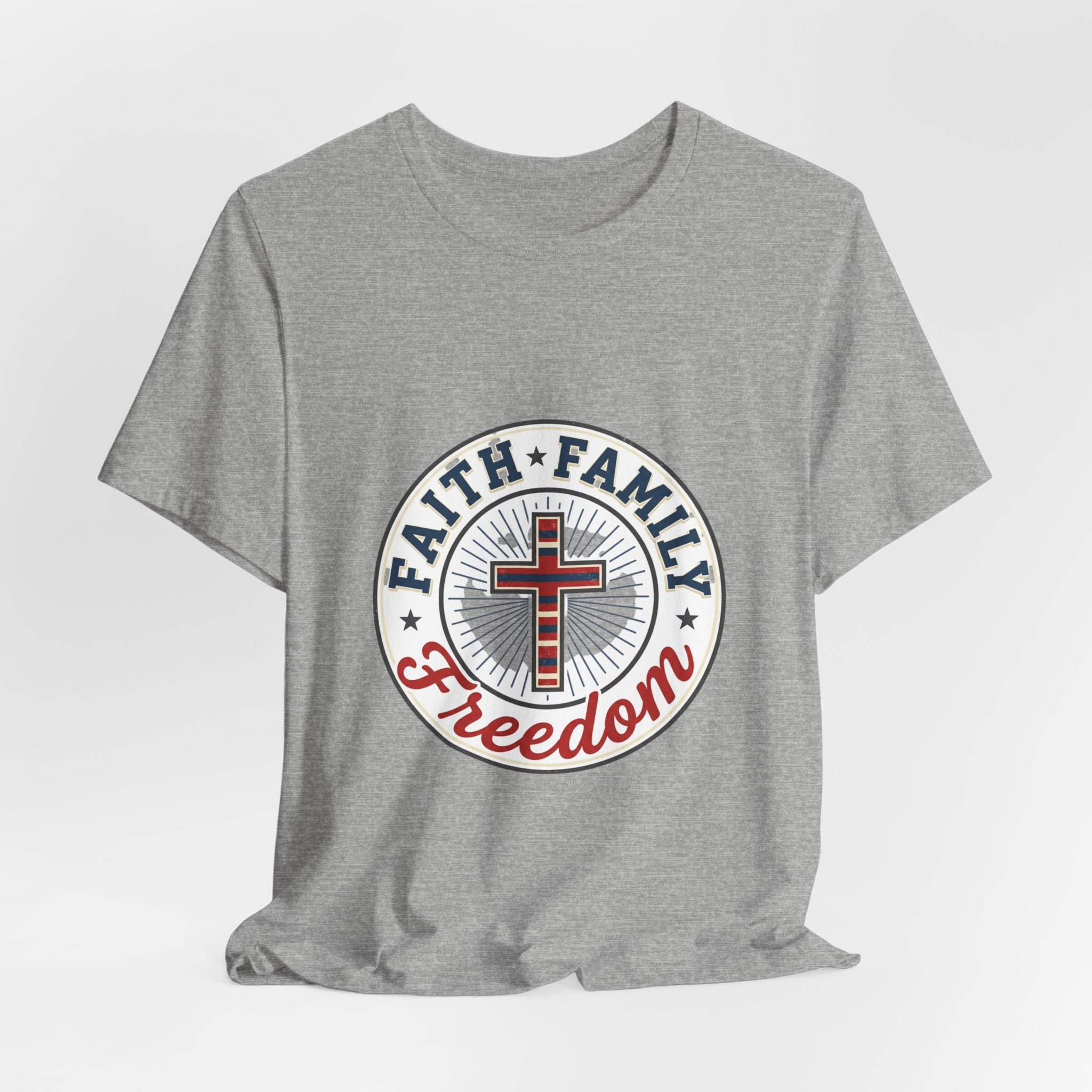 Faith • Family • Freedom Tee | Patriotic Vintage Americana July 4th