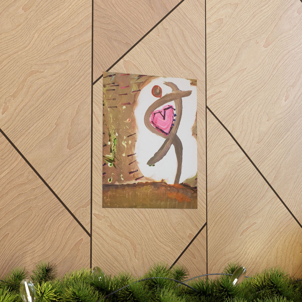 Tiny Dancer Matte Vertical Poster | Ballerina Illustration, Minimal Wall Art