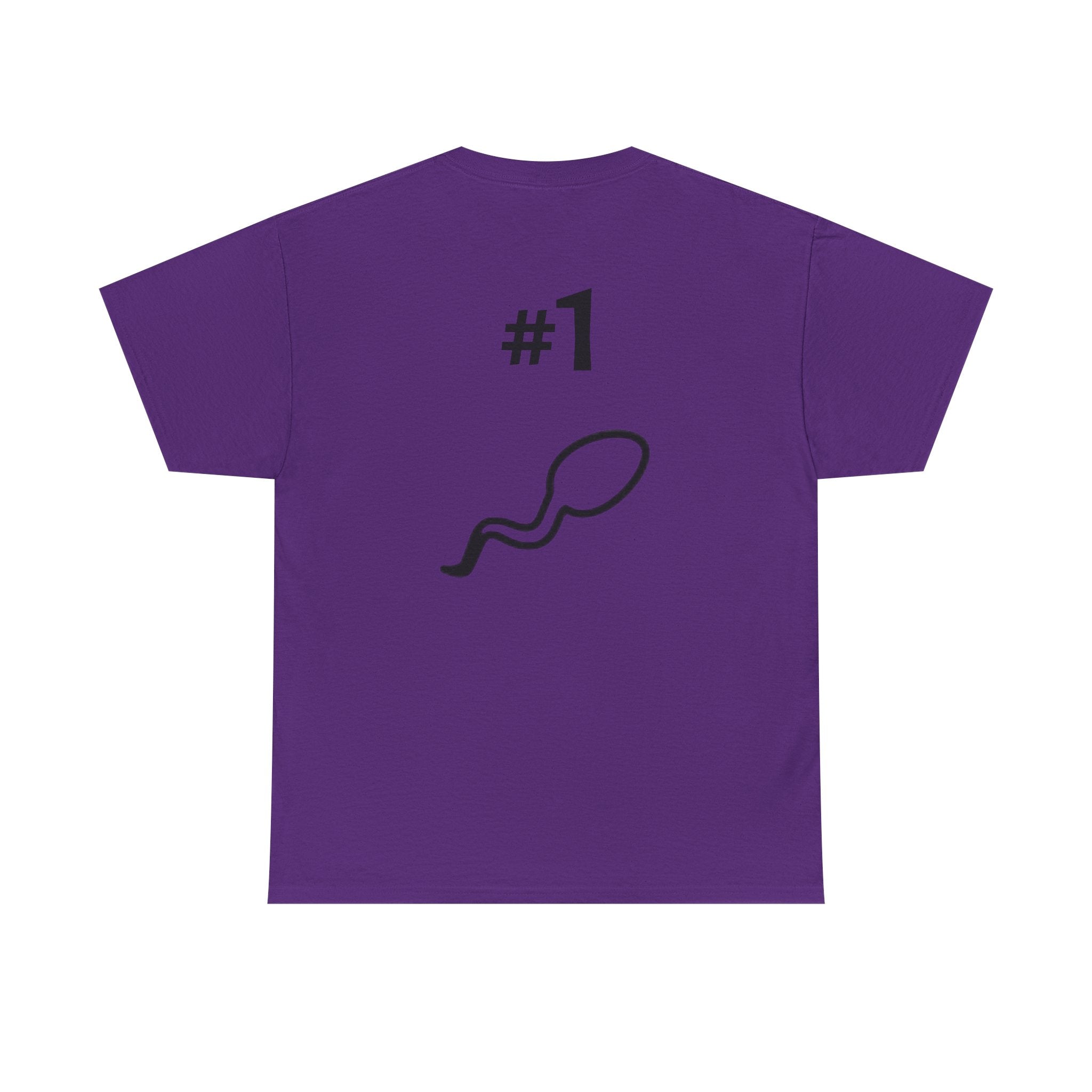 Father of a Champion T-Shirt — Funny #1 Dad Tee with Sperm Graphic