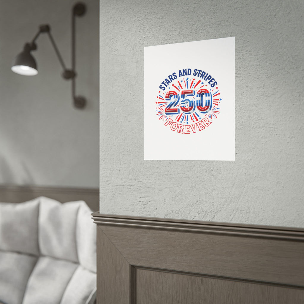 4th of July Stars & Stripes Rolled Poster — Independence Day Wall Art