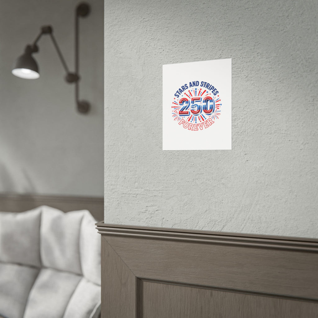 4th of July Stars & Stripes Rolled Poster — Independence Day Wall Art